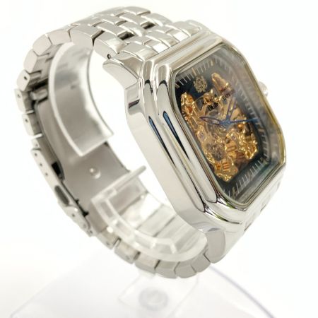  ORIENT EXPRESS  オリエント エクスプレス スケルトン 文字盤 自動巻き 腕時計  OA-8018 シルバー x ゴールド