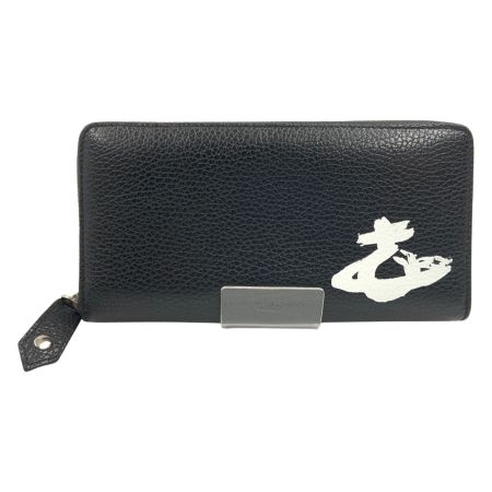  Vivienne Westwood ヴィヴィアン・ウエストウッド ラウンドファスナー メンズ 長財布 ブラック