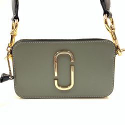 〇〇 MARC JACOBS マークジェイコブス ショルダーバッグ グレー x イエロー Aランク