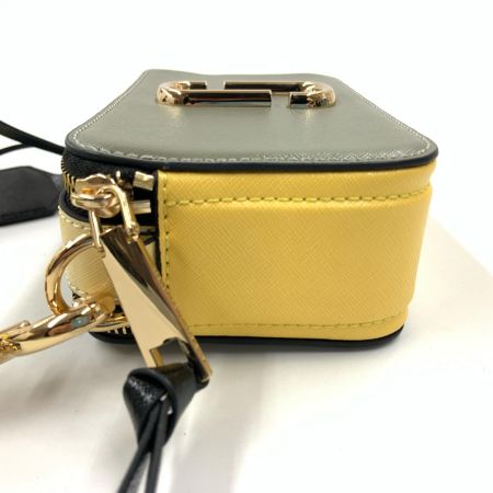  MARC JACOBS マークジェイコブス ショルダーバッグ グレー x イエロー