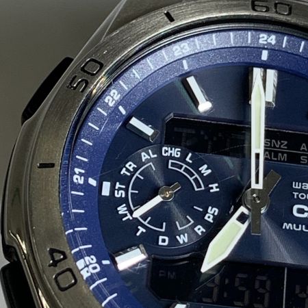   WAVECEPTOR ウェーブセプター メンズ タフソーラー 腕時計 WVA-M650-1AJF シルバー x ブルー