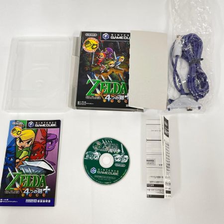  Nintendo ニンテンドウ ゲームキューブ GC ソフト ゼルダの伝説 4つの剣+ GBAケーブル付き