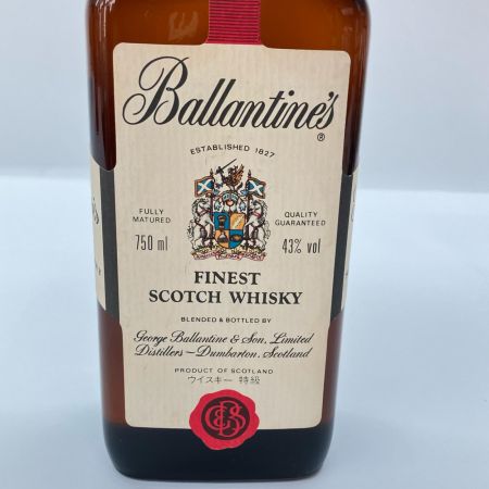  Ballantine's バランタイン 750ml FINEST 43度 ウィスキー スコッチ 特級 未開栓