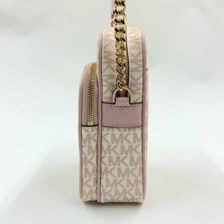  MICHAEL KORS マイケルコース チェーン クロスボディ ミディアム  MKシグネチャー ショルダーバッグ ピンク