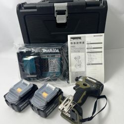 〇〇 MAKITA マキタ 充電式インパクトドライバ 18V 6Ah バッテリ2本 充電器 ケース付 TD173D オリーブ 未使用品 Sランク