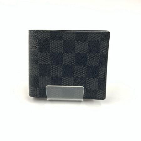  LOUIS VUITTON ルイヴィトン ダミエ グラフィット ポルトフォイユ マルコNM 二つ折り財布 N63336 ブラック