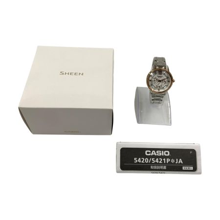  SHEEN シーン クォーツ レディース 腕時計  SHE-3029SGJ シルバー