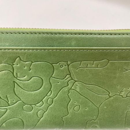 Dakota ダコタ レディース ラウンドファスナー 長財布 アニマル柄  グリーン