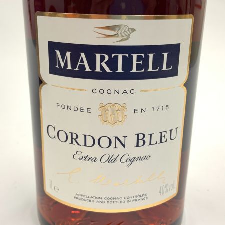  MARTELL マーテル CORDON BLEU EXTRA OLD コルドンブルー エクストラオールド 1000ml 40% コニャック 未開栓
