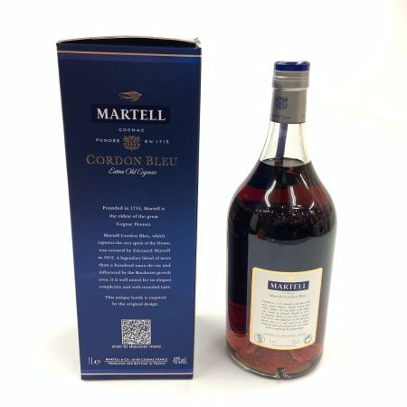  MARTELL マーテル CORDON BLEU EXTRA OLD コルドンブルー エクストラオールド 1000ml 40% コニャック 未開栓