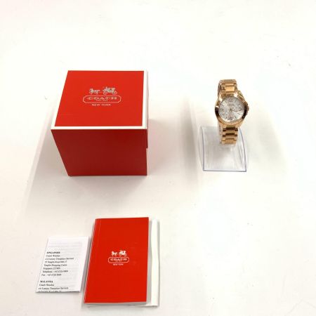  COACH コーチ ゴールド クォーツ レディース 腕時計  CA67.7.34.0691 ゴールド
