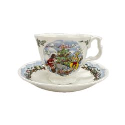 ROYAL DOULTON ロイヤルドルトン 食器 カップ&ソーサー ディズニー クマのプーさん MERRY CHRISTMAS Aランク