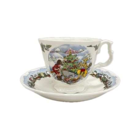 ROYAL DOULTON ロイヤルドルトン 食器 カップ&ソーサー ディズニー クマのプーさん MERRY CHRISTMAS