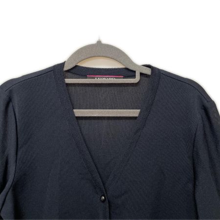  LEONARD レオナール レディース ロングカーディガン SIZE 40  ネイビー