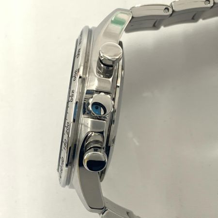  SEIKO セイコー スピリット クロノグラフ メンズ クォーツ 腕時計 KSN8T6C シルバー  x レッド