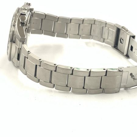  SEIKO セイコー スピリット クロノグラフ メンズ クォーツ 腕時計 KSN8T6C シルバー  x レッド