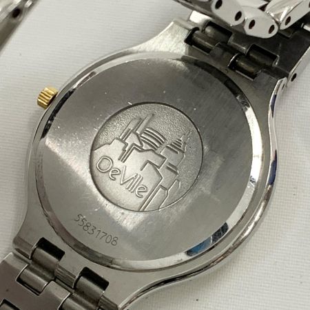  OMEGA オメガ Deville 55831708 クォーツ 腕時計 55831708 シルバー x ゴールド