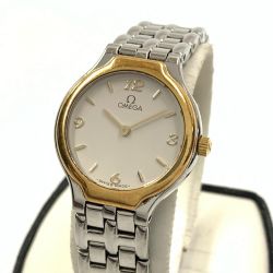 〇〇 OMEGA オメガ DeVille デビル 55999206 クォーツ 腕時計  55999206 シルバー x ゴールド Bランク