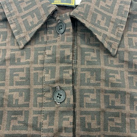  FENDI フェンディ ズッカ柄 ポロシャツ サイズ 表記サイズ 42 ブラウン
