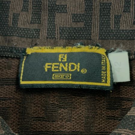  FENDI フェンディ ズッカ柄 ポロシャツ サイズ 表記サイズ 42 ブラウン