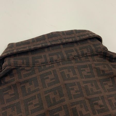 FENDI フェンディ ズッカ柄 ポロシャツ サイズ 表記サイズ 42 ブラウン