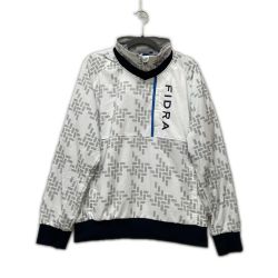 〇〇 FIDRA フィドラ ゴルフウエア レディース プルオーバー SIZE XL FD5GUY02 ホワイト×グレー Bランク
