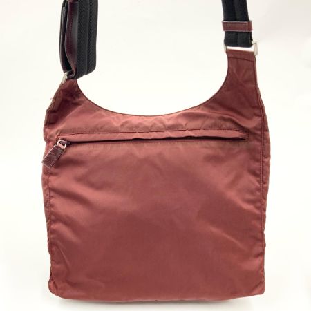  PRADA プラダ トライアングルロゴ ナイロン ショルダー バッグ ブラウン