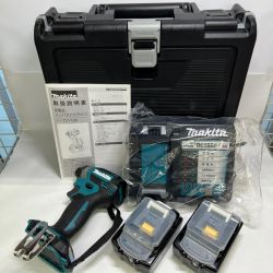 〇〇 MAKITA マキタ 充電式インパクトドライバ 18V 6Ah バッテリ2本 充電器 ケース付 TD173DRGX 未使用品 Sランク