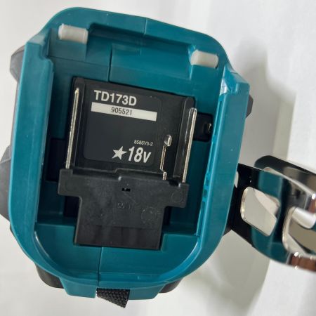  MAKITA マキタ 充電式インパクトドライバ 18V 6Ah バッテリ2本 充電器 ケース付 TD173DRGX 未使用品