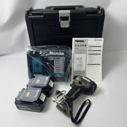 〇〇 MAKITA マキタ 充電式インパクトドライバ 18V 6Ah バッテリ2本 充電器 ケース付 TD173DRGO 未使用品 Sランク