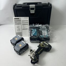 〇〇 MAKITA マキタ 充電式インパクトドライバ 18V 6Ah バッテリ2本 充電器 ケース付 TD173DRGO 未使用品 Sランク