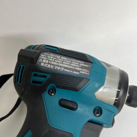  MAKITA マキタ 充電式インパクトドライバ 18V 6Ah バッテリ2本 充電器 ケース付 TD173D ブルー 未使用品