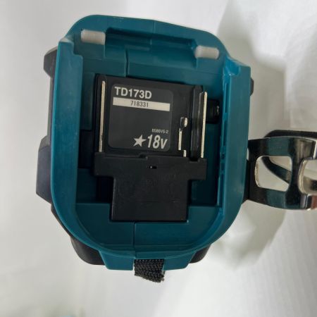  MAKITA マキタ 充電式インパクトドライバ 18V 6Ah バッテリ2本 充電器 ケース付 TD173D ブルー 未使用品