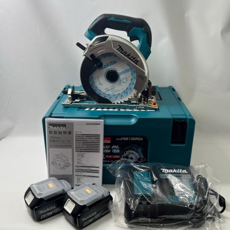  MAKITA マキタ 165ミリ充電式マルノコ 18V6Ah バッテリ2本・充電器・ケース付 HS610DRGX 未使用