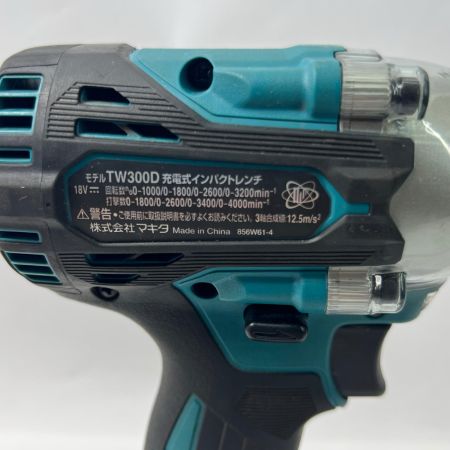  MAKITA マキタ インパクトレンチ 充電器・充電池1個・ケース付 コードレス式 TW300D ブルー