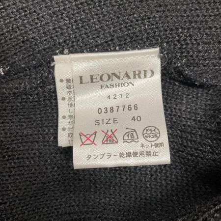  LEONARD レオナール レディース ボレロ SIZE 40 ブラック