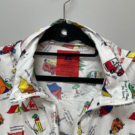 lecoqsportif ルコックス ゴルフウェア レディース 長袖ウインドブレーカー カリブPTブルゾン sizeLL QGL6258 マルチカラー