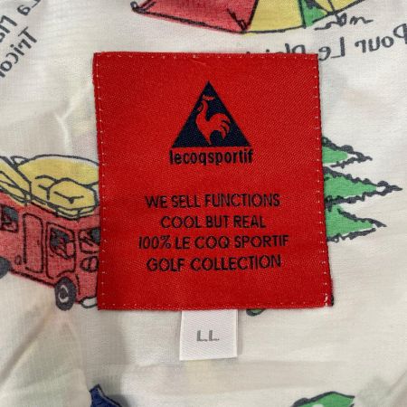 lecoqsportif ルコックス ゴルフウェア レディース 長袖ウインドブレーカー カリブPTブルゾン sizeLL QGL6258 マルチカラー