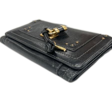 Chloe クロエ 長財布 パディントン  ブラック×ゴールド