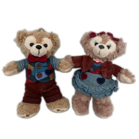   ぬいぐるみバッジ 2016年東京ディズニーシー限定 スウィートダッフィー ダッフィー&シェリーメイ