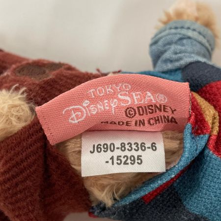  ぬいぐるみバッジ 2016年東京ディズニーシー限定 スウィートダッフィー ダッフィー&シェリーメイ
