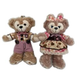 〇〇  ぬいぐるみバッジ 2017年東京ディズニーシー限定 スウィートダッフィー ダッフィー&シェリーメイ Bランク
