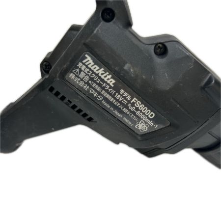 MAKITA マキタ 充電式スクリュードライバ(黒)18Ｖ バッテリアダプタ（BAP18) ケース付き FS600D ブラック 程度Ｂ