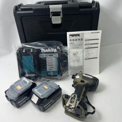 〇〇 MAKITA マキタ 充電式インパクトドライバ 18V 6Ah バッテリ2本 充電器 ケース付 TD173DRGX オリーブ 未使用品 Sランク