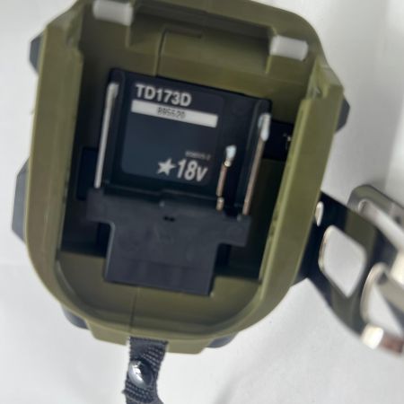  MAKITA マキタ 充電式インパクトドライバ 18V 6Ah バッテリ2本 充電器 ケース付 TD173DRGX オリーブ 未使用品