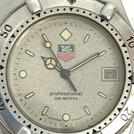 TAG HEUER タグホイヤー Professional プロフェッショナル 200M クォーツ 腕時計 962.213-2 シルバー