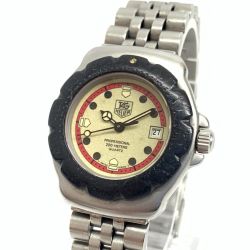 〇〇 TAG HEUER タグホイヤー Formula 1 PROFESSIONAL プロフェッショナル 200M レディース クォーツ 腕時計 371.503 シルバー x ブラック Cランク