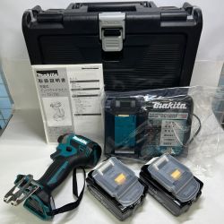 〇〇 MAKITA マキタ 充電式インパクトドライバ 18V 6Ah バッテリ2本 充電器 ケース付 TD173DRGX 未使用品 Sランク