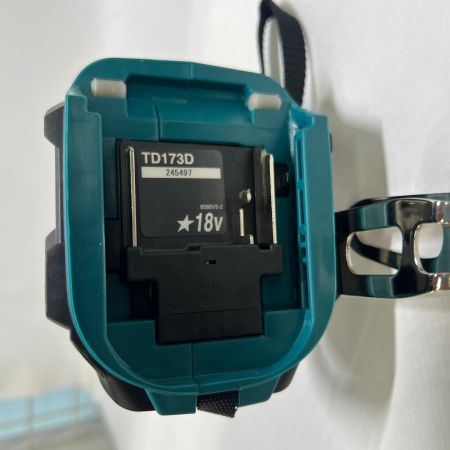  MAKITA マキタ 充電式インパクトドライバ 18V 6Ah バッテリ2本 充電器 ケース付 TD173DRGX 未使用品