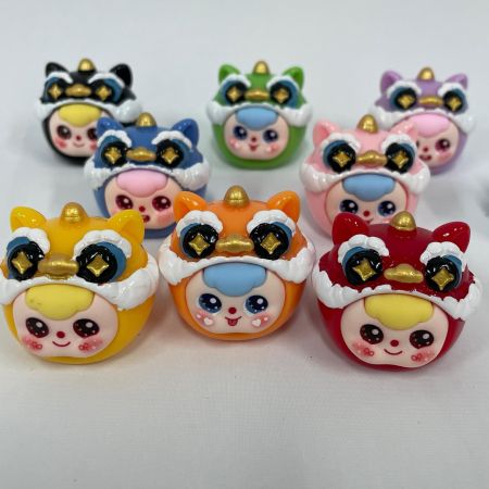  ミニフィギュア 中国獅子 9個セット